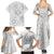 Personalised Tonga White Sunday Family Matching Summer Maxi Dress and Hawaiian Shirt Tropical Plant With Polynesian Pattern LT9 - Polynesian Pride