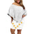 Tonga White Sunday Off Shoulder Short Dress Polynesian Plumeria Tribal Simple LT9 Women White - Polynesian Pride