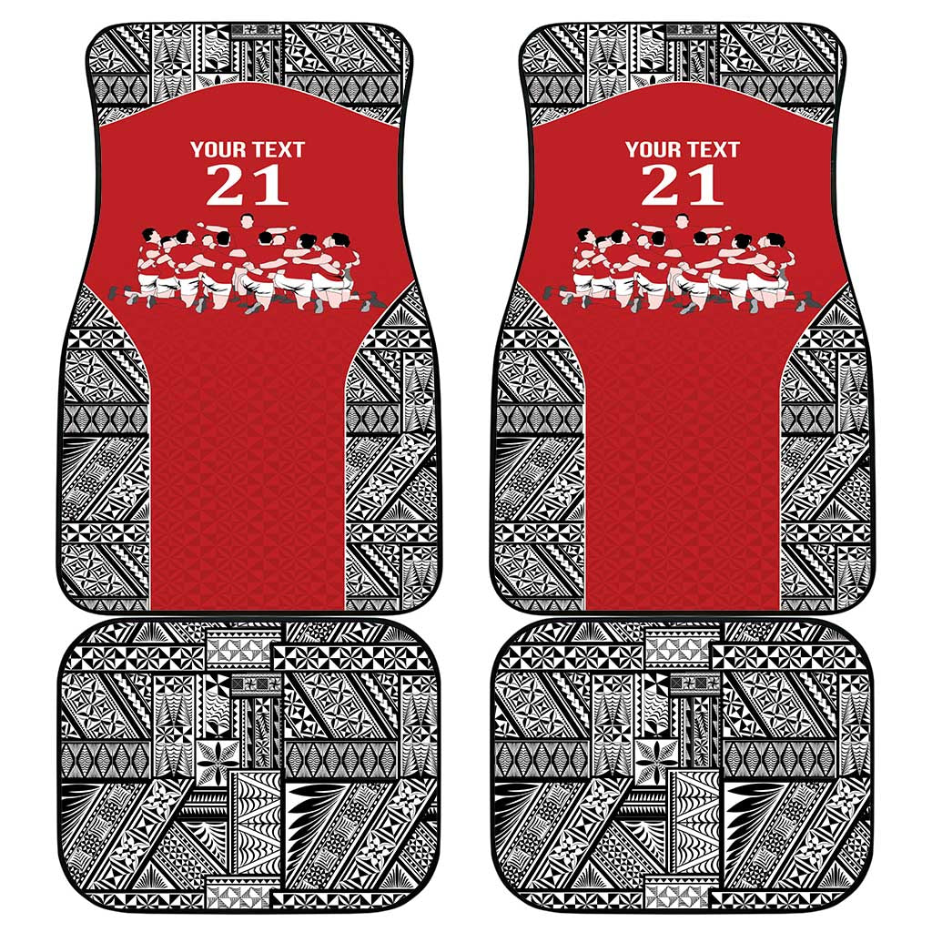 Custom Tonga Rugby Mate Ma'a Car Mats Tonga XIII Make History Pacific Champions