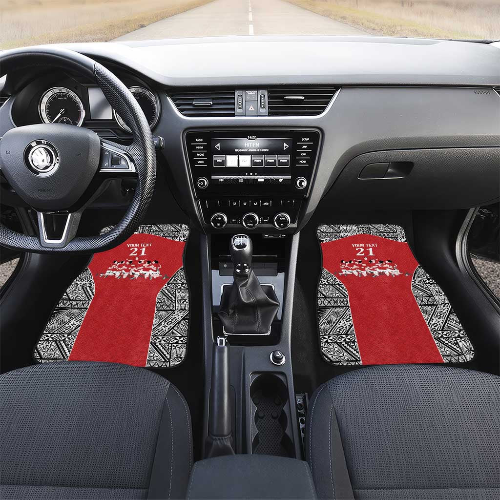 Custom Tonga Rugby Mate Ma'a Car Mats Tonga XIII Make History Pacific Champions