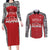 Custom Tonga Rugby Mate Ma'a Couples Matching Long Sleeve Bodycon Dress and Long Sleeve Button Shirt Tonga XIII Make History Pacific Champions