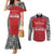 Custom Tonga Rugby Mate Ma'a Couples Matching Mermaid Dress and Long Sleeve Button Shirt Tonga XIII Make History Pacific Champions
