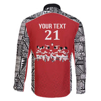 Custom Tonga Rugby Mate Ma'a Family Matching Long Sleeve Bodycon Dress and Hawaiian Shirt Tonga XIII Make History Pacific Champions LT9 - Polynesian Pride