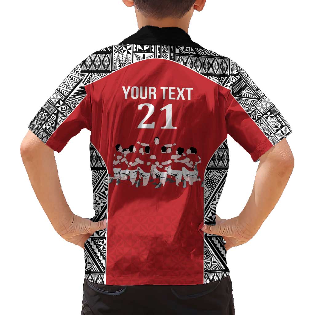 Custom Tonga Rugby Mate Ma'a Family Matching Short Sleeve Bodycon Dress and Hawaiian Shirt Tonga XIII Make History Pacific Champions LT9 - Polynesian Pride