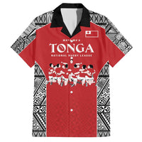 Custom Tonga Rugby Mate Ma'a Family Matching Short Sleeve Bodycon Dress and Hawaiian Shirt Tonga XIII Make History Pacific Champions LT9 Dad's Shirt - Short Sleeve Red - Polynesian Pride