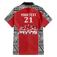 Custom Tonga Rugby Mate Ma'a Family Matching Short Sleeve Bodycon Dress and Hawaiian Shirt Tonga XIII Make History Pacific Champions LT9 - Polynesian Pride