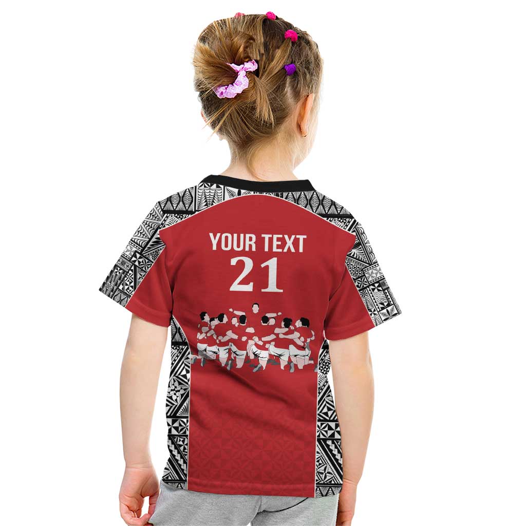 Custom Tonga Rugby Mate Ma'a Kid T Shirt Tonga XIII Make History Pacific Champions