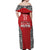 Custom Tonga Rugby Mate Ma'a Off Shoulder Maxi Dress Tonga XIII Make History Pacific Champions