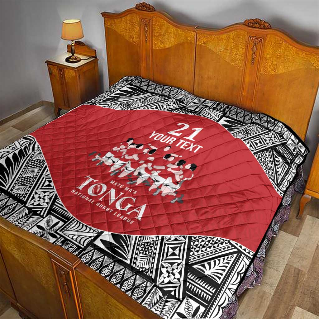 Custom Tonga Rugby Mate Ma'a Quilt Tonga XIII Make History Pacific Champions