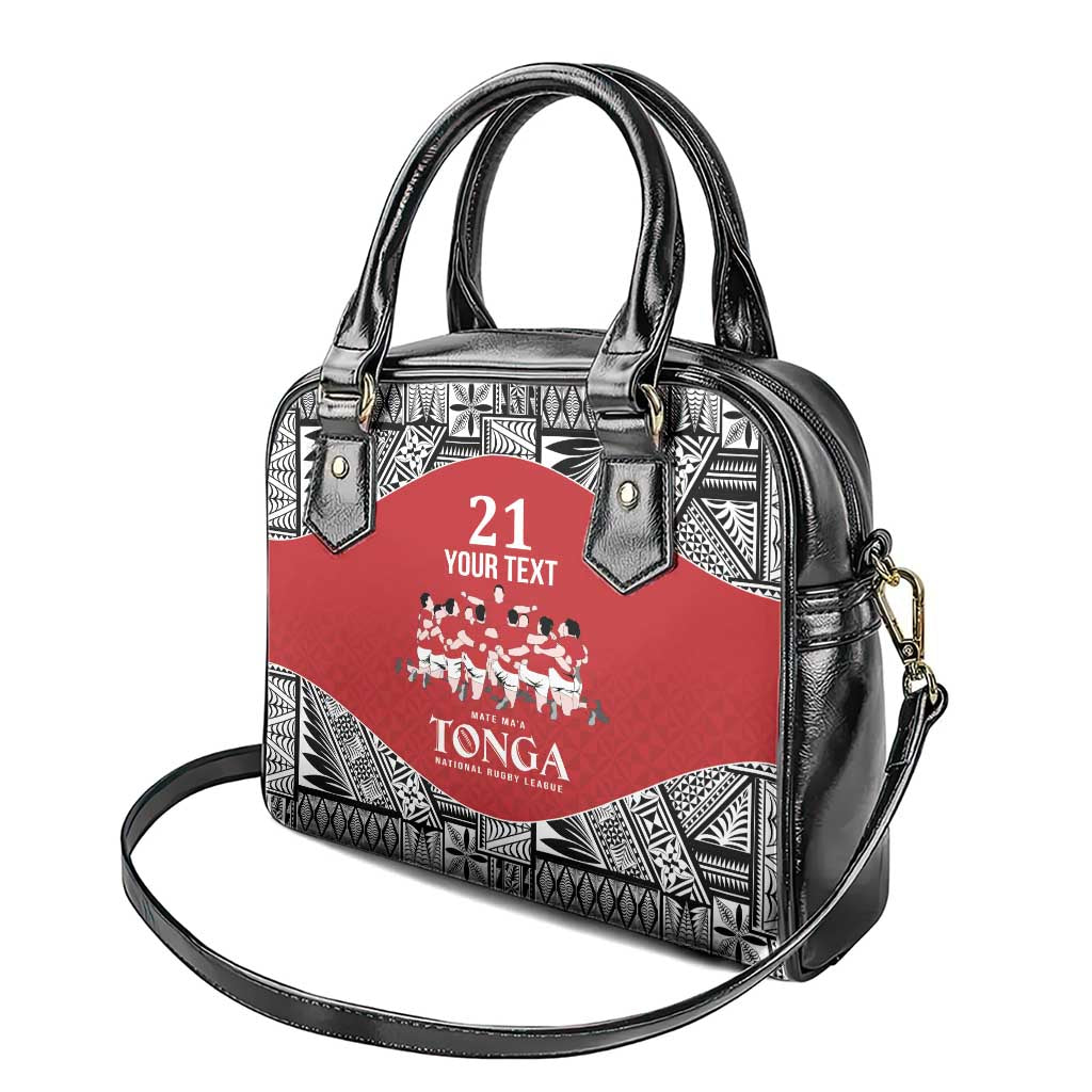 Custom Tonga Rugby Mate Ma'a Shoulder Handbag Tonga XIII Make History Pacific Champions