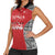 Custom Tonga Rugby Mate Ma'a Women Sleeveless Polo Shirt Tonga XIII Make History Pacific Champions