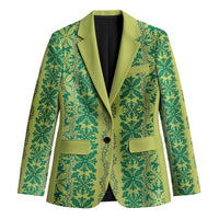 Hawaii Lei with Tribal Quilt Motif Blazer - Polynesian Pride