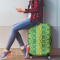 Hawaii Lei with Tribal Quilt Motif Luggage Cover