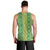 Hawaii Lei with Tribal Quilt Motif Men Tank Top