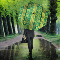 Hawaii Lei with Tribal Quilt Motif Umbrella - Polynesian Pride