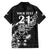 New Zealand Rugby Warrior Custom Family Matching Short Sleeve Bodycon Dress and Hawaiian Shirt Black Fern Taniko Motif