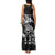 New Zealand Rugby Warrior Custom Family Matching Tank Maxi Dress and Hawaiian Shirt Black Fern Taniko Motif