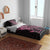 New Zealand Rugby Warrior Custom Bedding Set Pink Fern Taniko Motif
