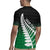 Green Silver Fern Spirit Taniko Tukutuku Personalised Rugby Jersey