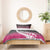 Pink Silver Fern Spirit Taniko Tukutuku Personalised Bedding Set