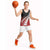 Red Silver Fern Spirit Taniko Tukutuku Personalised Basketball Jersey - Polynesian Pride