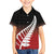 Red Silver Fern Spirit Taniko Tukutuku Personalised Family Matching Long Sleeve Bodycon Dress and Hawaiian Shirt