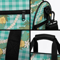 Aloha Puakenikeni Anthurium Pikake Lei Duffle Bag Marine Hawaiian Palaka Pattern LT9 - Polynesian Pride