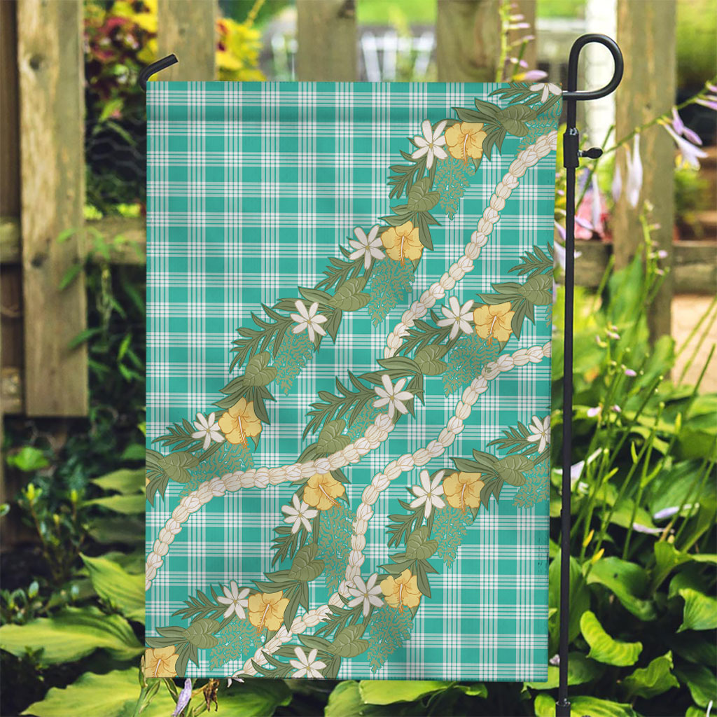 Aloha Puakenikeni Anthurium Pikake Lei Garden Flag Marine Hawaiian Palaka Pattern
