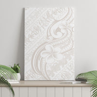 Hawaii Plumeria Lokelani Pikake Lei Canvas Wall Art Sandy Beige Polynesian Tattoo