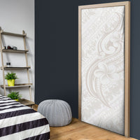 Hawaii Plumeria Lokelani Pikake Lei Door Cover Sandy Beige Polynesian Tattoo LT9 - Polynesian Pride