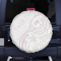 Hawaii Plumeria Lokelani Pikake Lei Spare Tire Cover Sandy Beige Polynesian Tattoo