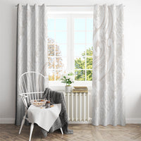 Hawaii Plumeria Lokelani Pikake Lei Window Curtain Sandy Beige Polynesian Tattoo