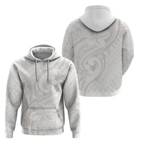 Hawaii Plumeria Lokelani Pikake Lei Zip Hoodie Sandy Beige Polynesian Tattoo