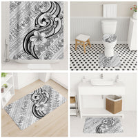 Hawaii Plumeria Lokelani Pikake Lei Bathroom Set Ele'ele Polynesian Tattoo