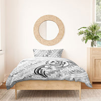 Hawaii Plumeria Lokelani Pikake Lei Bedding Set Ele'ele Polynesian Tattoo