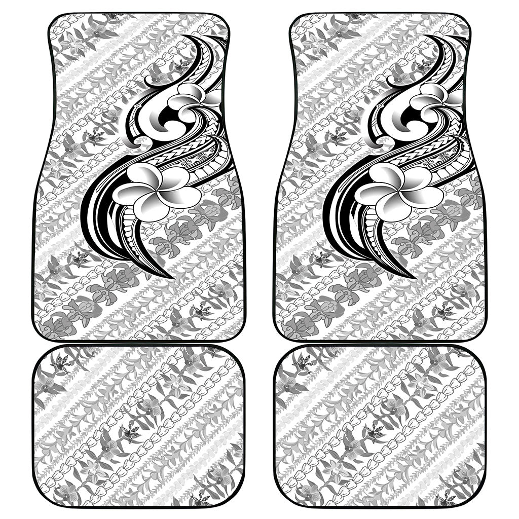 Hawaii Plumeria Lokelani Pikake Lei Car Mats Ele'ele Polynesian Tattoo