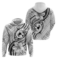 Hawaii Plumeria Lokelani Pikake Lei Hoodie Ele'ele Polynesian Tattoo