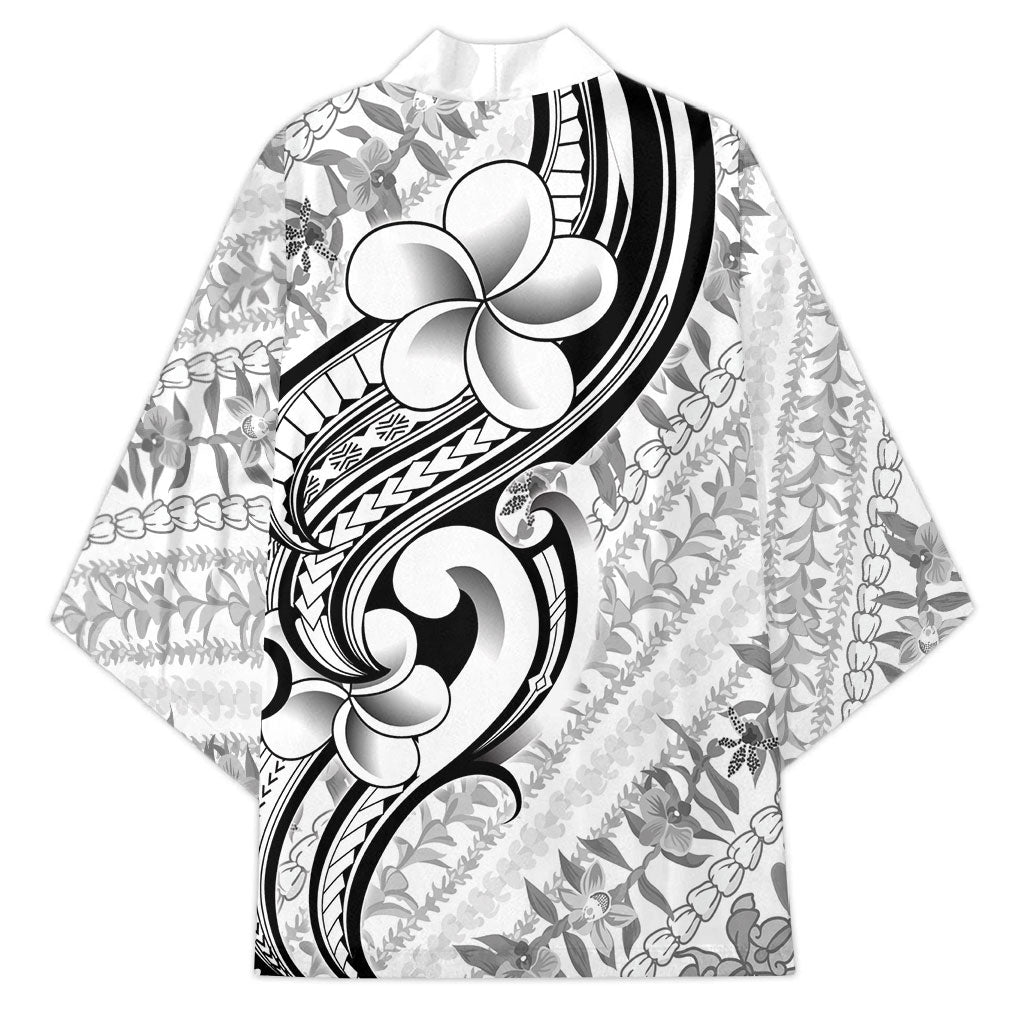 Hawaii Plumeria Lokelani Pikake Lei Kimono Ele'ele Polynesian Tattoo