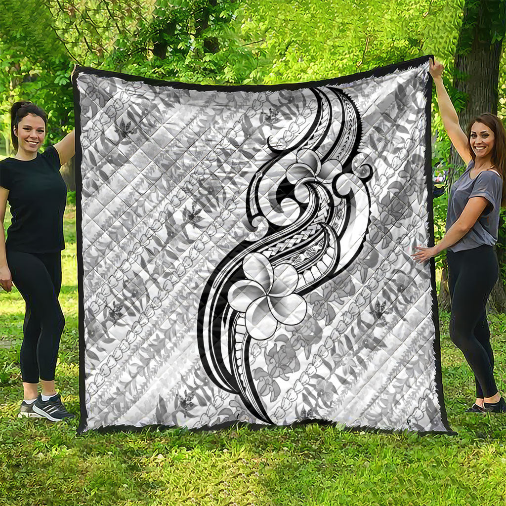 Hawaii Plumeria Lokelani Pikake Lei Quilt Ele'ele Polynesian Tattoo