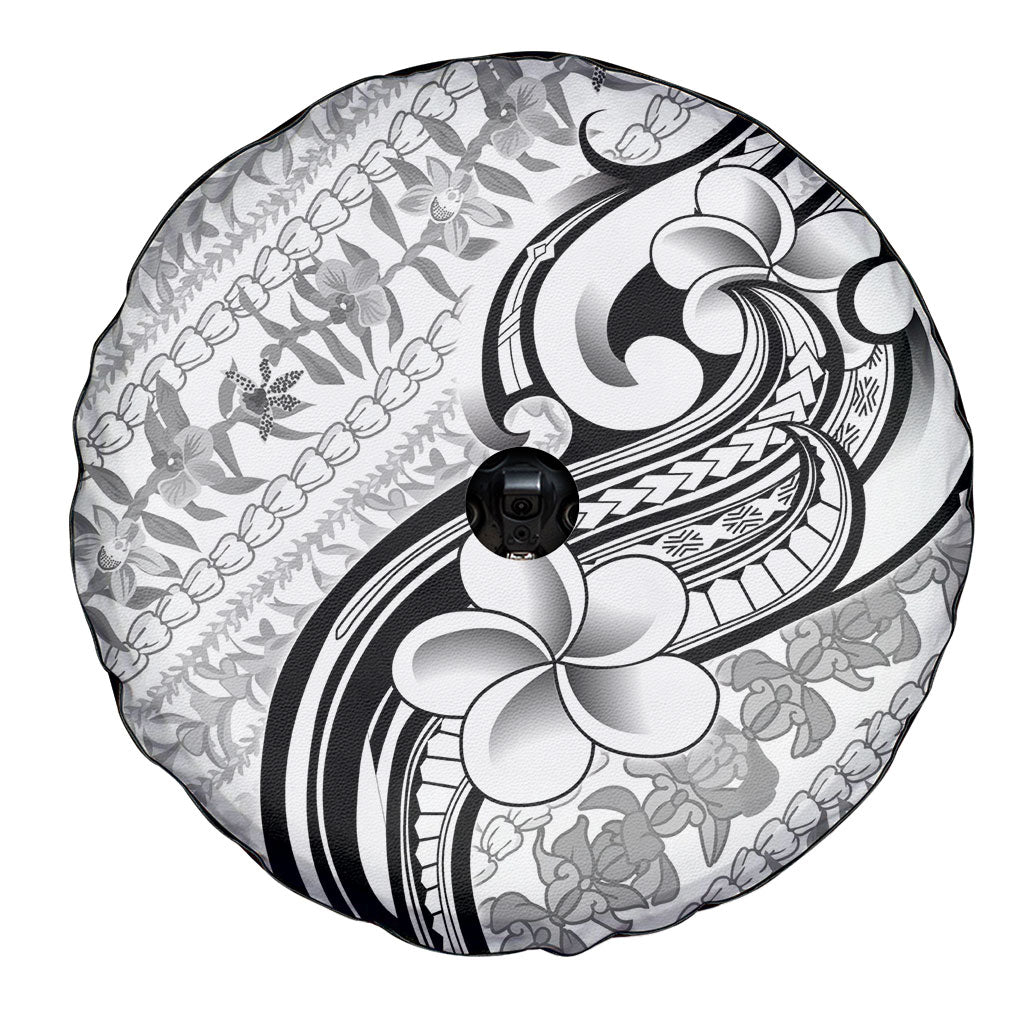 Hawaii Plumeria Lokelani Pikake Lei Spare Tire Cover Ele'ele Polynesian Tattoo