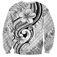Hawaii Plumeria Lokelani Pikake Lei Sweatshirt Ele'ele Polynesian Tattoo