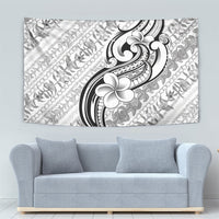 Hawaii Plumeria Lokelani Pikake Lei Tapestry Ele'ele Polynesian Tattoo