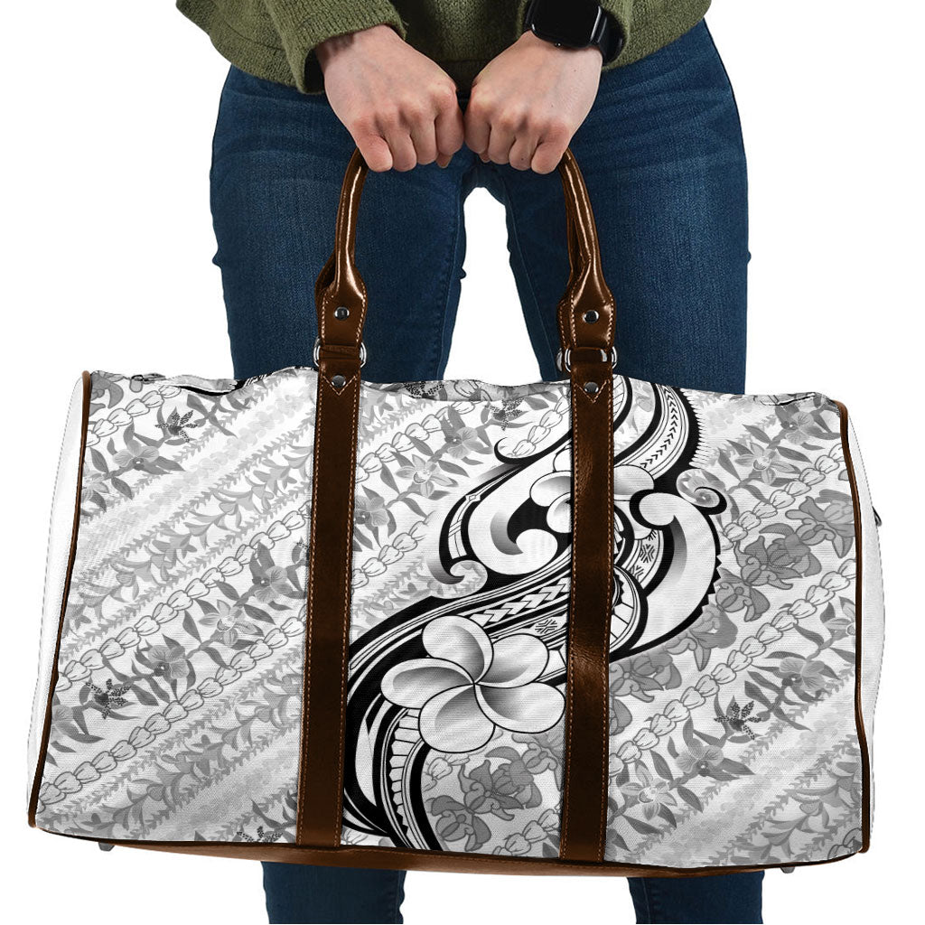 Hawaii Plumeria Lokelani Pikake Lei Travel Bag Ele'ele Polynesian Tattoo