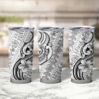 Hawaii Plumeria Lokelani Pikake Lei Tumbler Cup Ele'ele Polynesian Tattoo