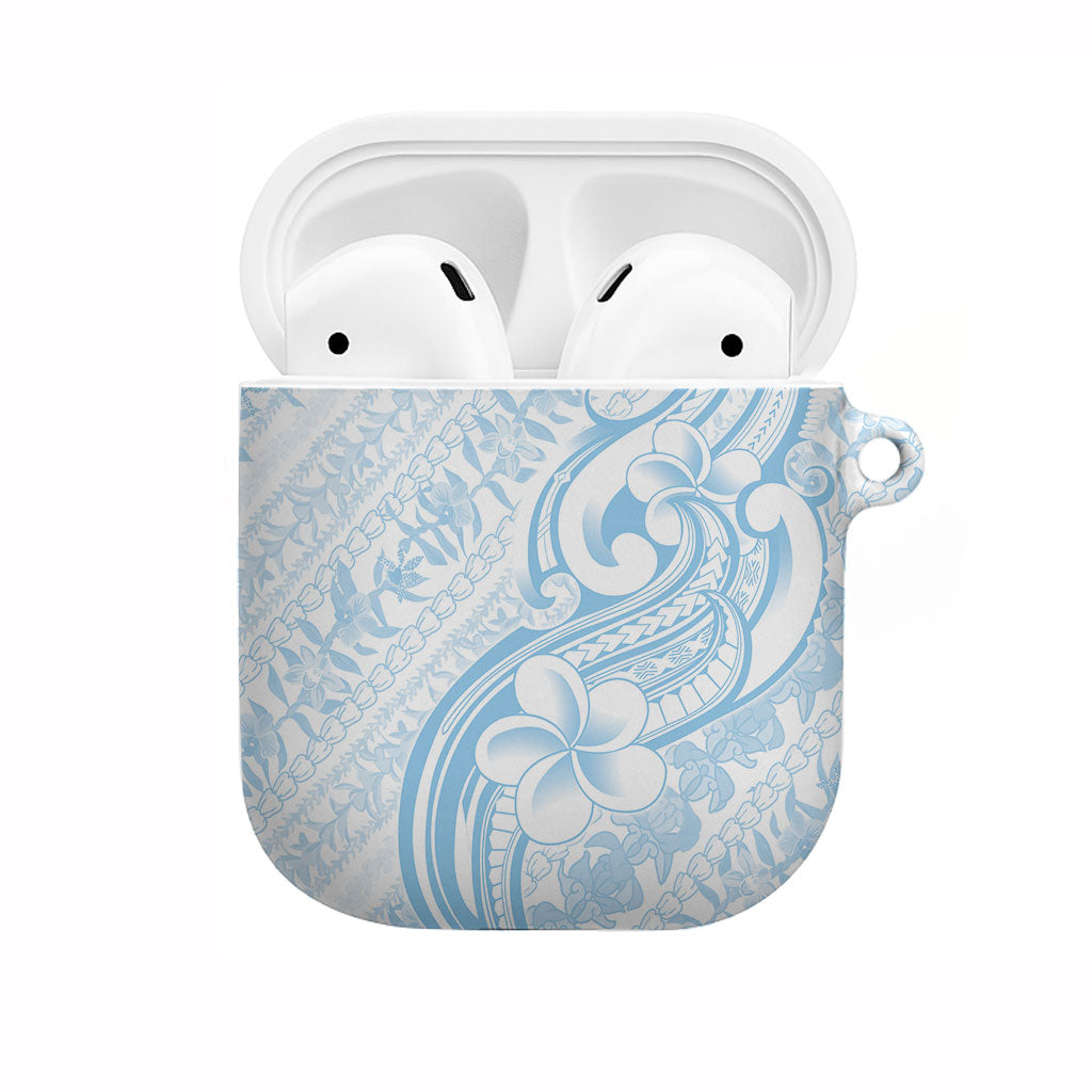 Hawaii Plumeria Lokelani Pikake Lei AirPods Case Uliuli Polynesian Tattoo