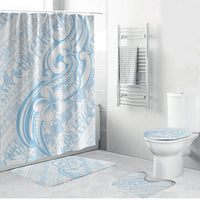 Hawaii Plumeria Lokelani Pikake Lei Bathroom Set Uliuli Polynesian Tattoo