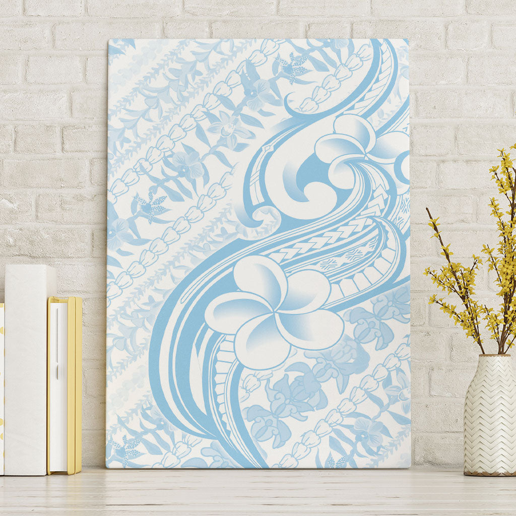 Hawaii Plumeria Lokelani Pikake Lei Canvas Wall Art Uliuli Polynesian Tattoo