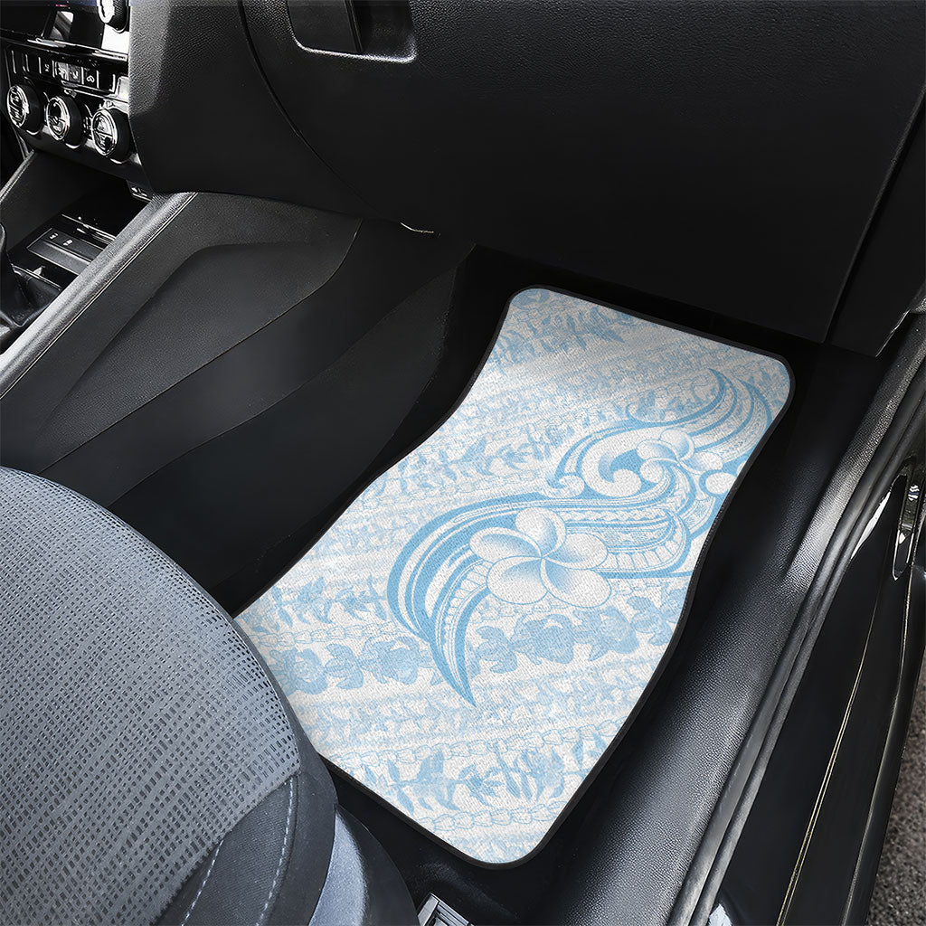 Hawaii Plumeria Lokelani Pikake Lei Car Mats Uliuli Polynesian Tattoo LT9 - Polynesian Pride