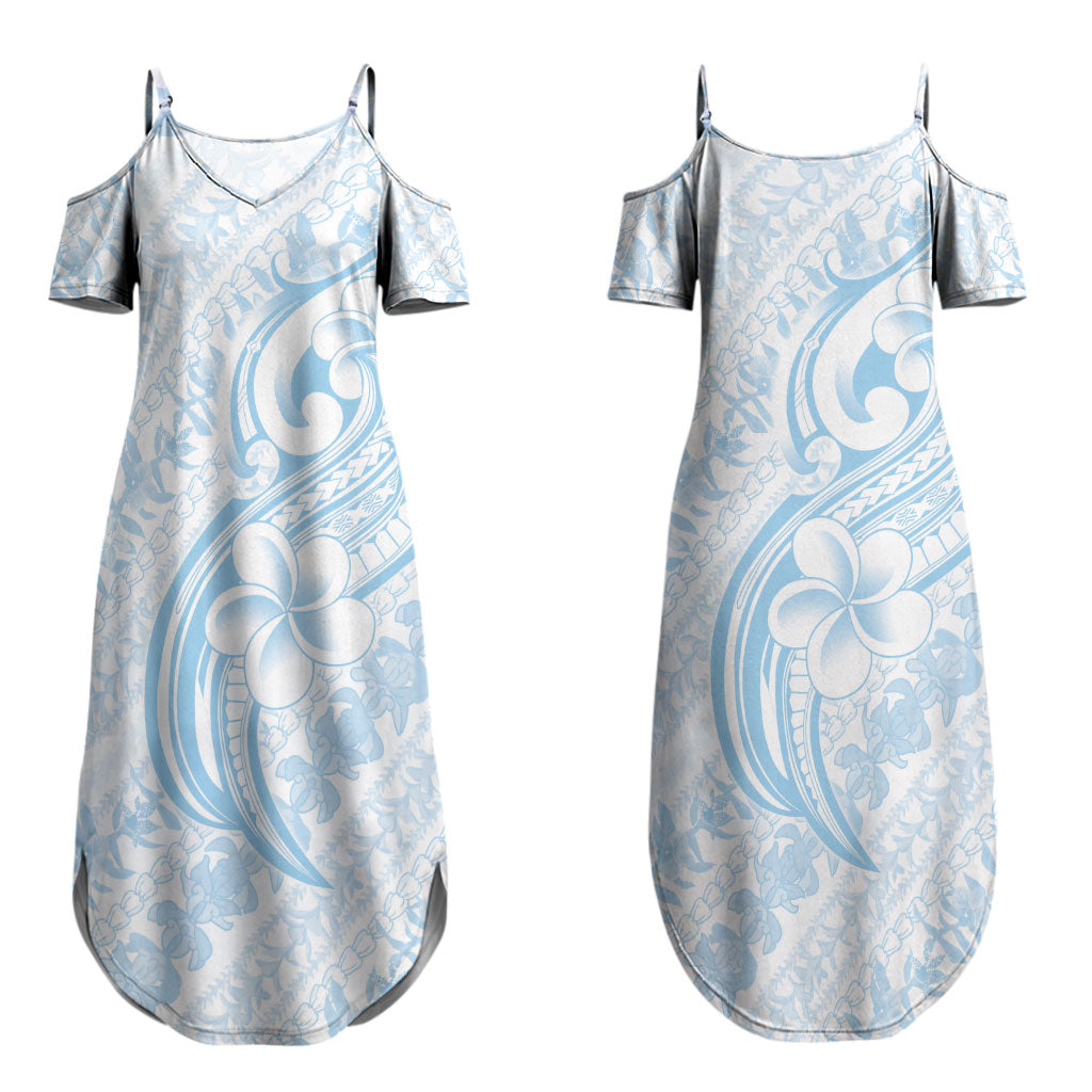 Hawaii Plumeria Lokelani Pikake Lei Couples Matching Summer Maxi Dress and Long Sleeve Button Shirt Uliuli Polynesian Tattoo LT9 - Polynesian Pride