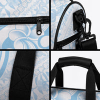 Hawaii Plumeria Lokelani Pikake Lei Duffle Bag Uliuli Polynesian Tattoo LT9 - Polynesian Pride